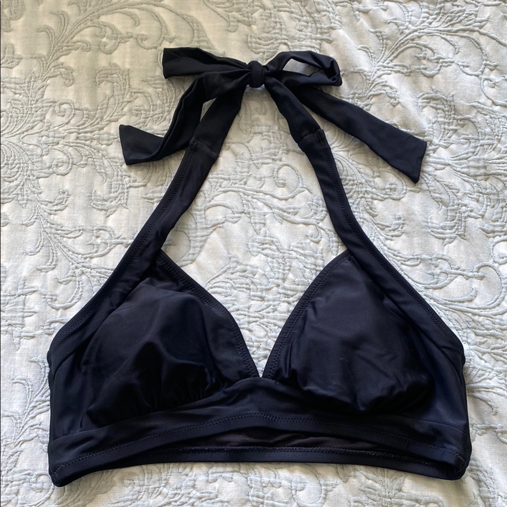 Black vintage style bikini top